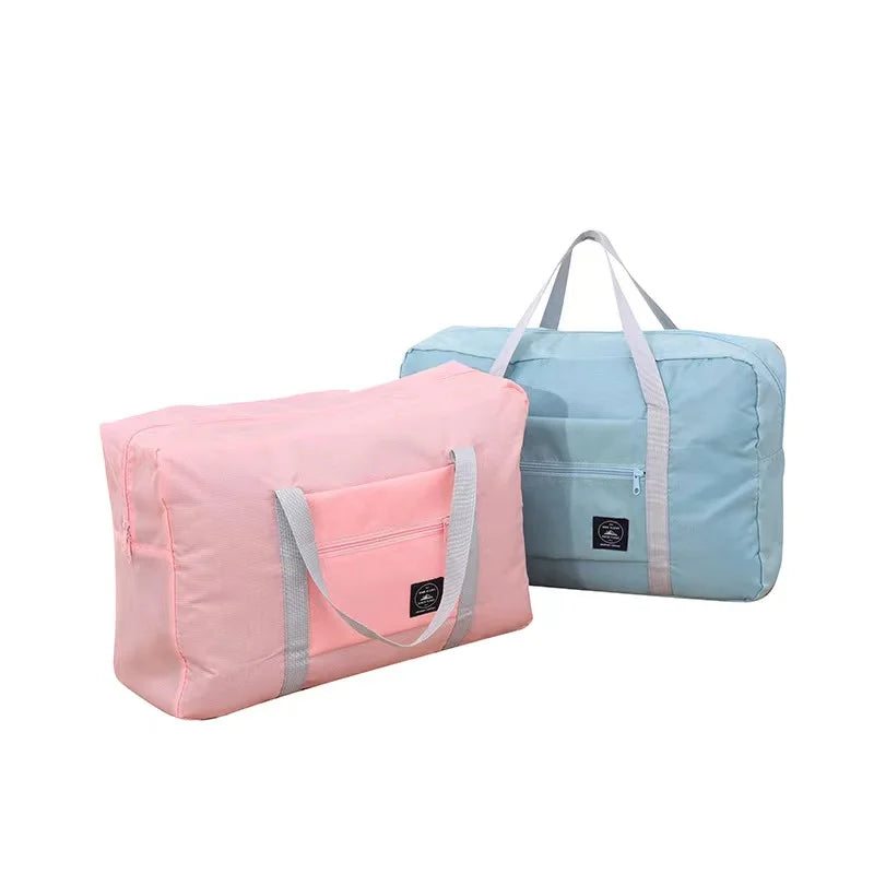Nylon Travel Bag – Lightweight Soft Weekender Duffle that Packs Flat