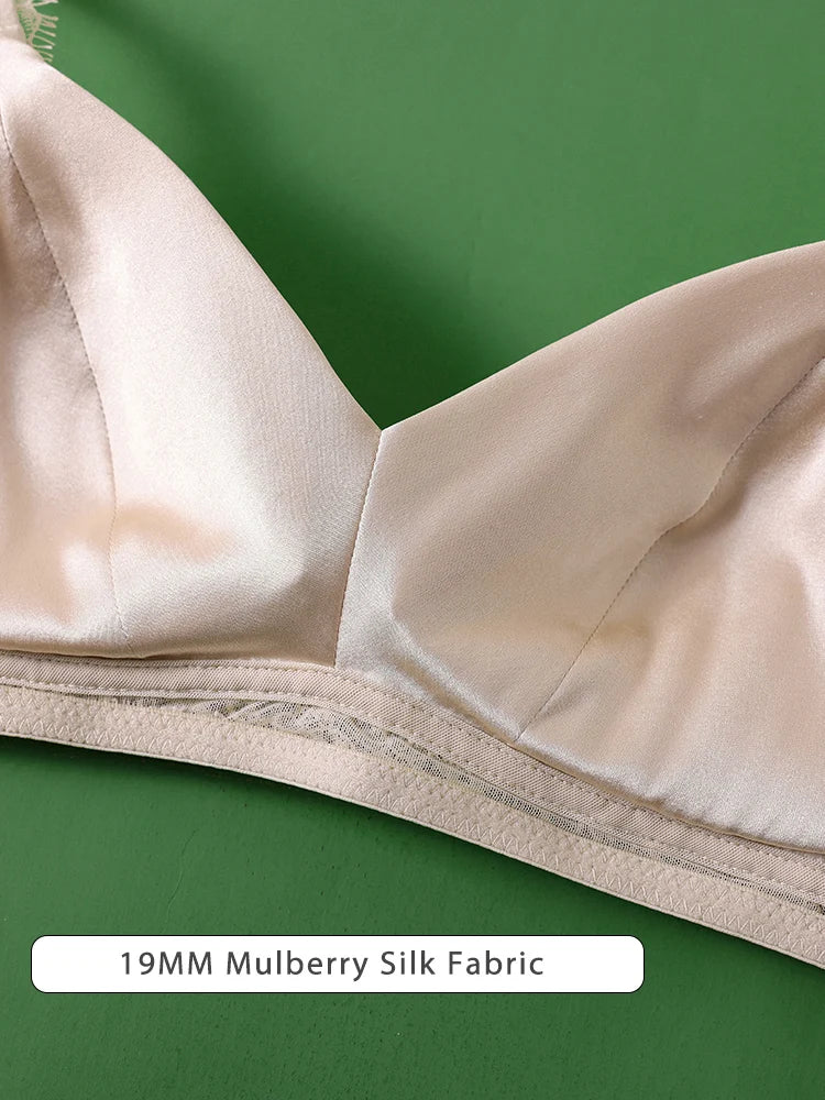 Silk Bras Wire-Free Lace Bra | OWNLUXE
