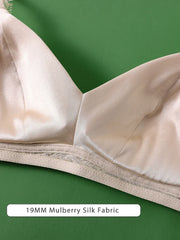 Silk Bras Wire-Free Lace Bra | OWNLUXE