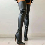 Load image into Gallery viewer, Over-the-Knee High Heel Boots – Waterproof Stiletto
