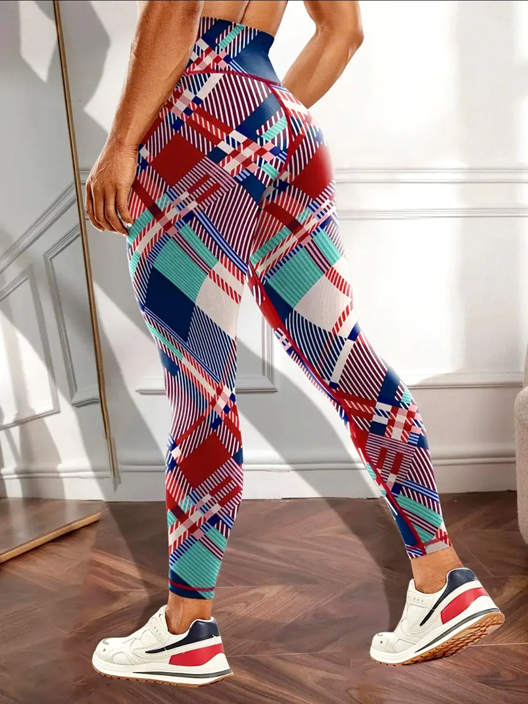 Seamless High-waisted Nude Felling Printed Pants Women's | OWNLUXE