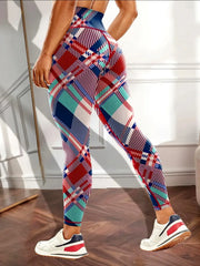 Seamless High-waisted Nude Felling Printed Pants Women's | OWNLUXE