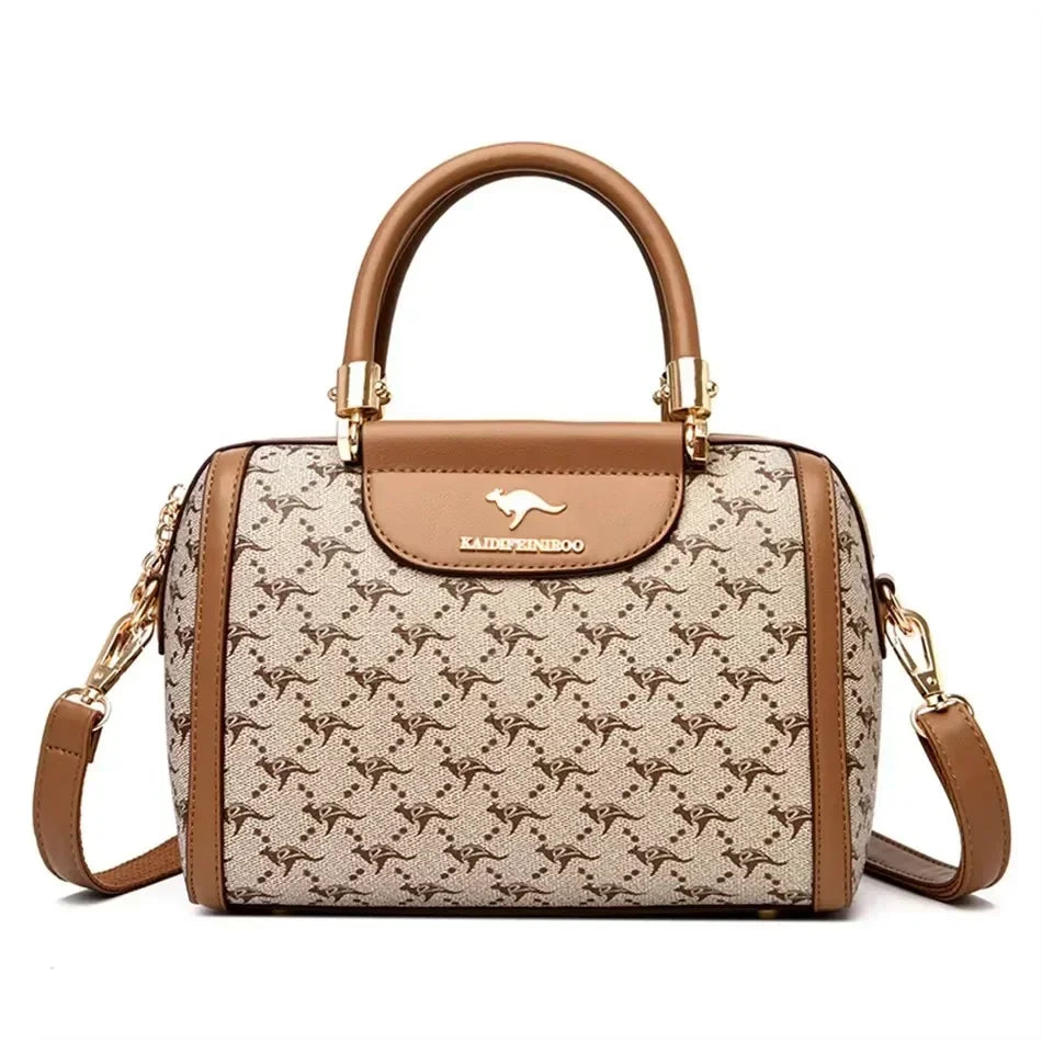 Animal Print Large Capacity Tote Bag - Soft Leather Crossbody | OWNLUXE