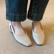 Women's Low Heel Breathable Leather Sandals – Shop at OWNLUXE