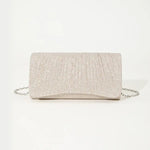Load image into Gallery viewer, Pleated Evening Clutch Bag – Elegant Party Style | Pochette de Soirée Plissée – Style Élégant pour Soirée
