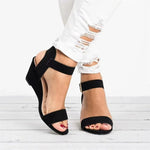 Load image into Gallery viewer, Summer Women&#39;s Sandals Fashion Open Toe Wedge Casual Shoes Women Plus Size Wedge High Heel Sandals Peep Toe Female 35-43
