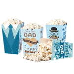 Load image into Gallery viewer, Father’s Day Popcorn Box – Fun Paper Treat Containers for Dad’s Celebration | Boîte à Pop-Corn Fête des Pères – Contenant Festif en Papier pour Papa
