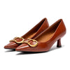 Women's 4cm Pointed-Toe Slingback Heels | OWNLUXE