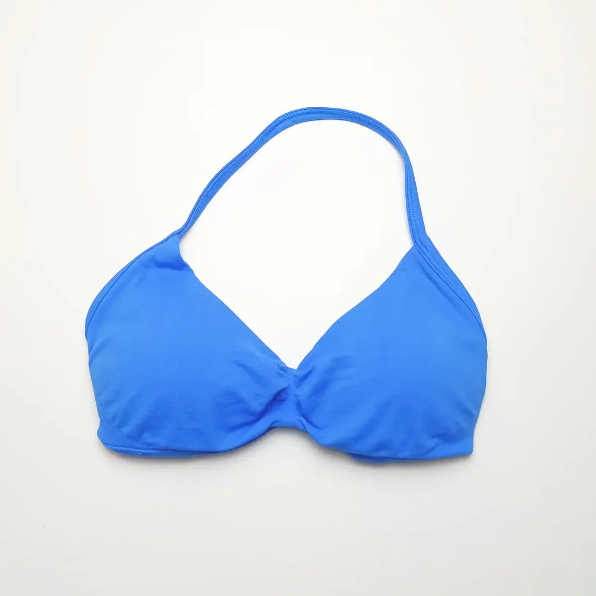 With Logo DF Women Seamless Halter Sports Bra Deep V | OWNLUXE