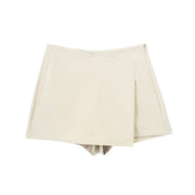 Women's High Waist Vintage Shorts (Orange) | OWNLUXE