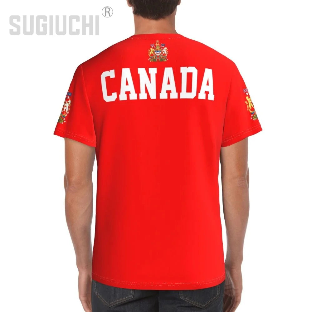 Custom Canada Flag 3D T-Shirt – Personalized Soccer Fan Tee