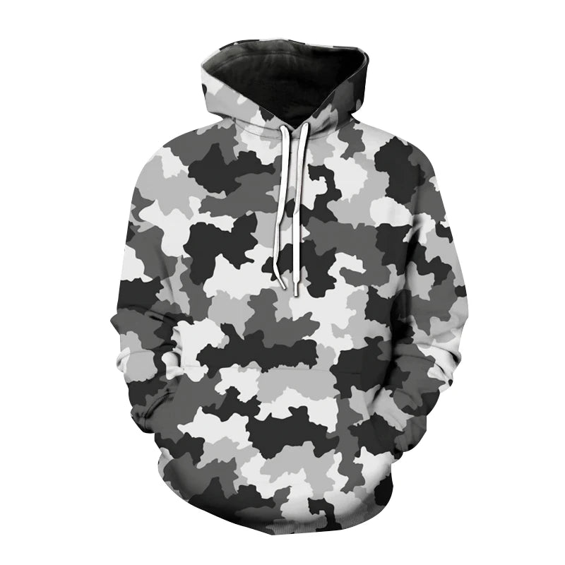 Fashion 3D Printed Camouflage Pattern Hooded Sweatshirt | OWNLUXE