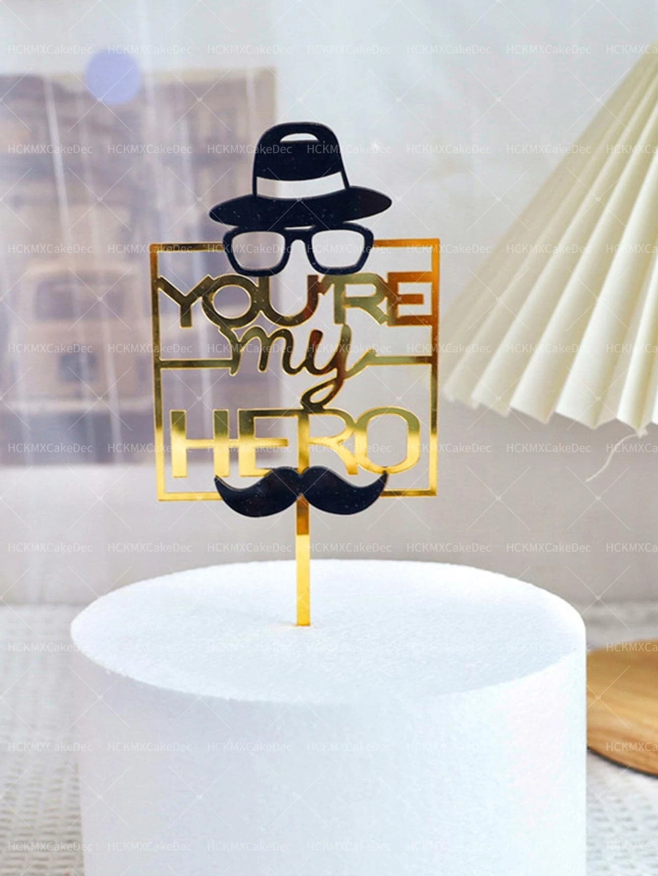 Father’s Day Acrylic Sign – Modern Clear Tabletop Décor