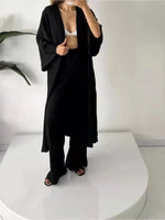 Load image into Gallery viewer, ✨ Women’s Longline Wide-Leg Pant Set – High Waist &amp; Loose Fit for Fall/Winter | Ensemble long pour femme – Pantalon ample taille haute, coupe décontractée automne/hiver
