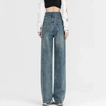 Load image into Gallery viewer, New Woman Korean Double Buckle Design Jeans Female Winter Snow Warm Thermal Plush Pants Girls Popular High Waist Denim Trousers
