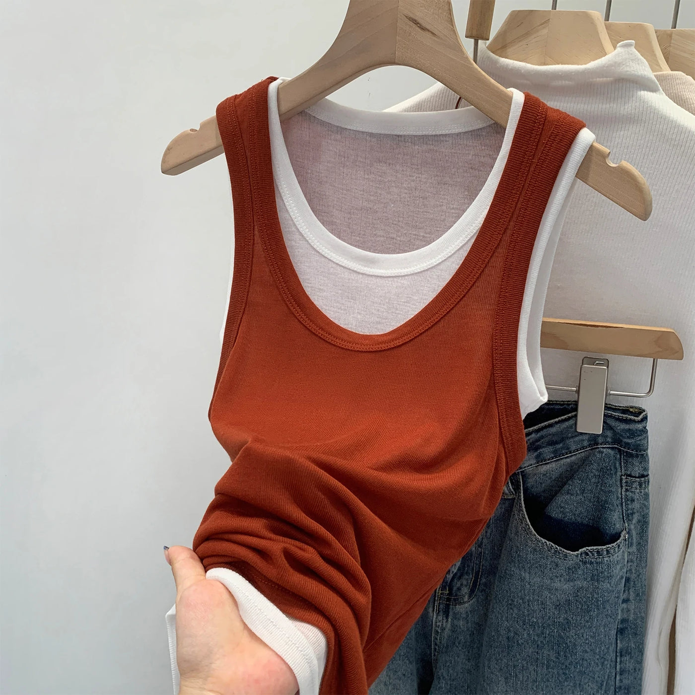 Women's Sleeveless Top (Grey) | OWNLUXE