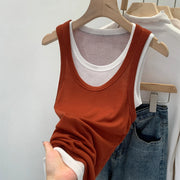 Women's Sleeveless Top (Grey) | OWNLUXE