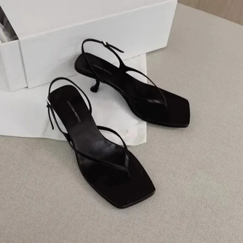 Women's Square Toe Retro Sandals – Shop at OWNLUXE