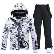 Women’s Thick Warm Ski Suit Set – Waterproof Winter Gear