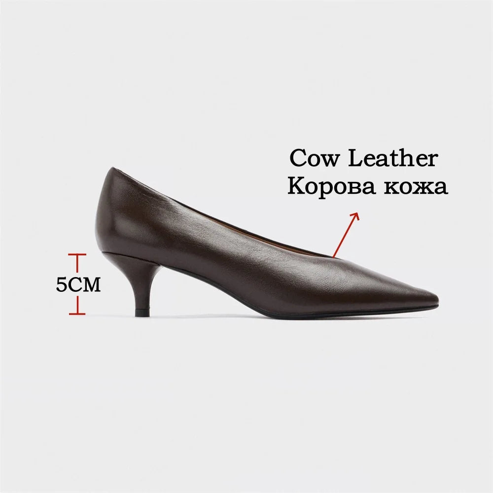 Women's Leather Pumps (Brown Suede) – Shop at OWNLUXE