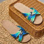 Load image into Gallery viewer, Eco-Friendly Hemp Slippers - Comfortable Flat Indoor Slides with Geometric Design
