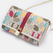 CH Letter Printed Premium PU Leather Shoulder Bag | OWNLUXE