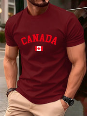 Canada Flag Cotton T-Shirt - Soft Oversized Fit for Men & Women