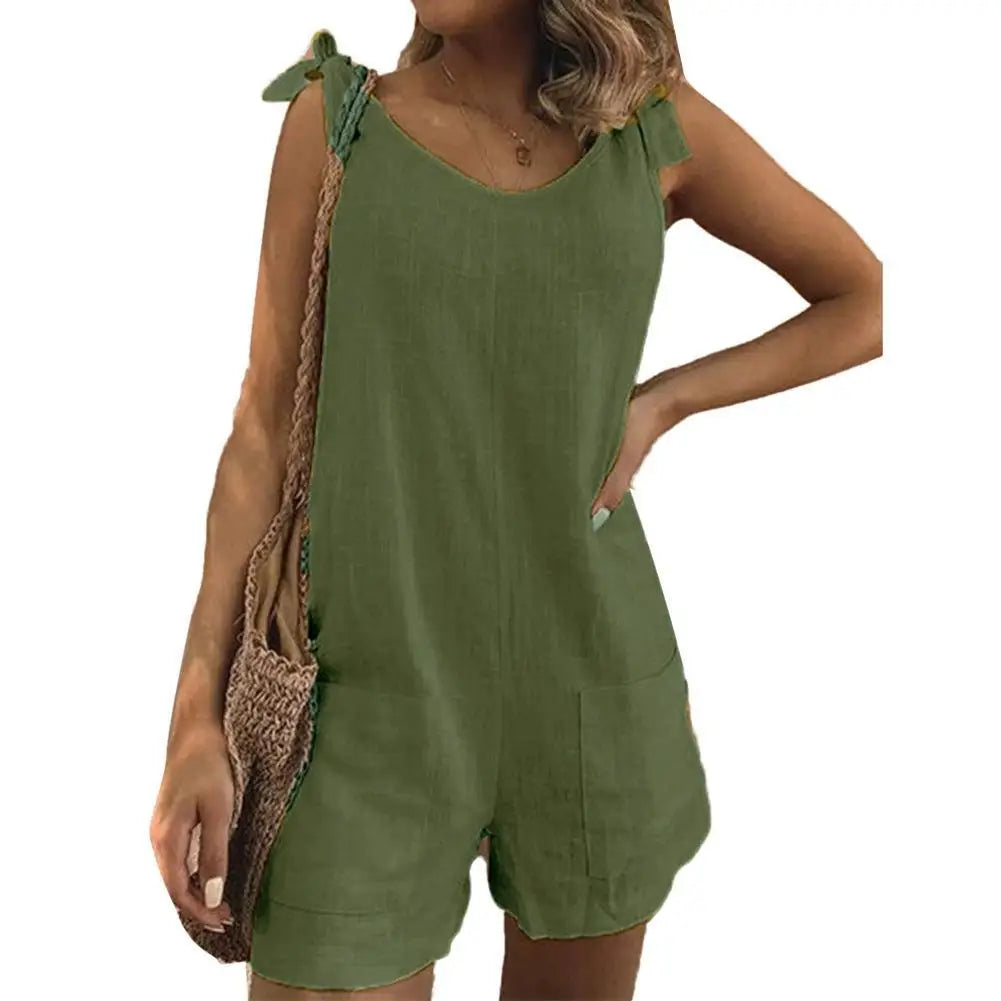 Effortless Summer Romper & Playsuit – Casual Chic with Pockets & High Stretch