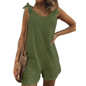 Effortless Summer Romper & Playsuit – Casual Chic with Pockets & High Stretch