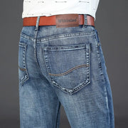 Wthinlee Business Men's Jeans Casual Straight Stretch Pants | OWNLUXE