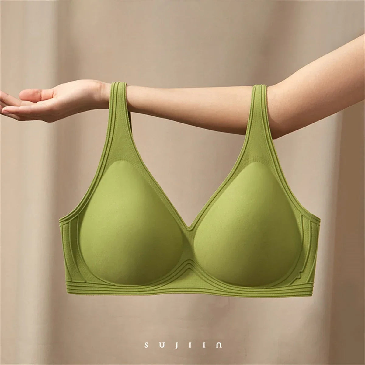 Women's Breathable Seamless Push Up Bra (Red) | OWNLUXE