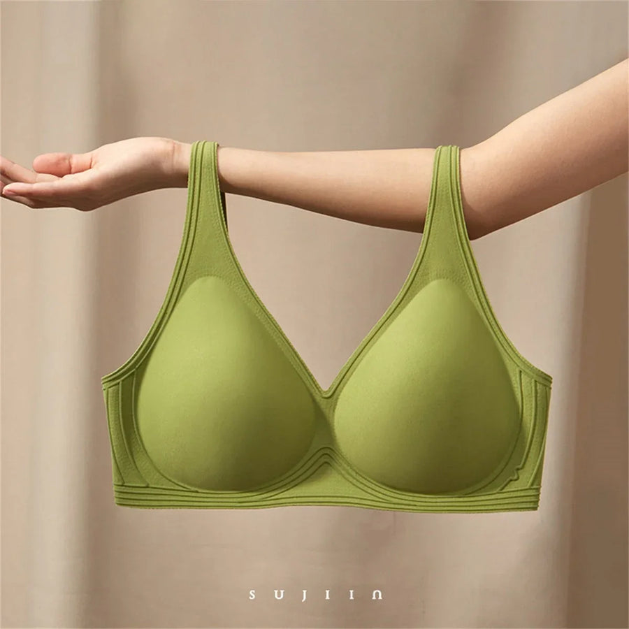 Women's Breathable Seamless Push-Up Bra (Red) | OWNLUXE