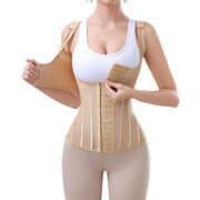 MiiOW U-shaped Waist Trainer Corset Women Shaper Waist Trainer Steel Bone Slimming Mesh Breathable Women's Tank Top Shapewear