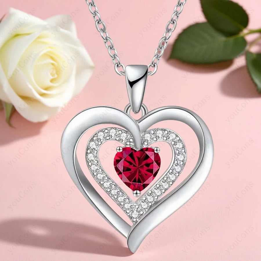 Heart Zircon Necklace | OWNLUXE