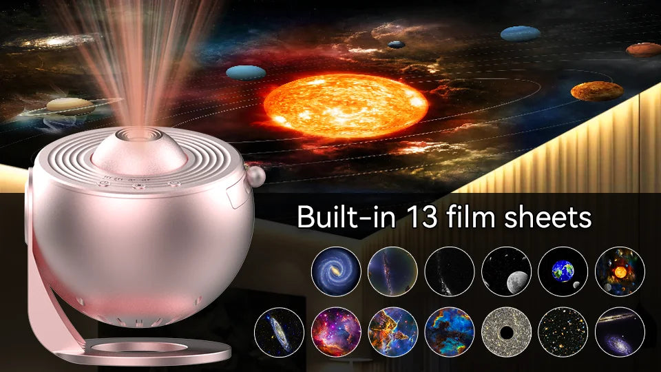 Galaxy Projector Night Light - 360° Rotating Starry Sky Planetarium Lamp