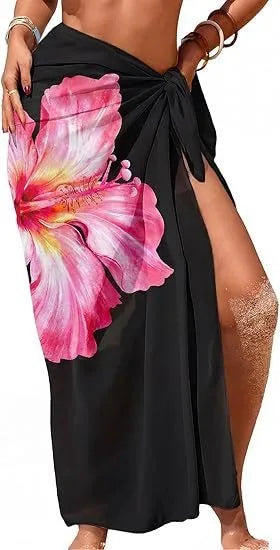Printed Maxi Floral Wrap Dress | OWNLUXE