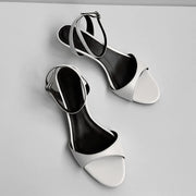 Women's Open Toe Leather Pumps – Shop at OWNLUXE
