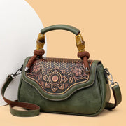 3D Floral Print Crossbody Bag - Retro Designer Shoulder Handbag | OWNLUXE