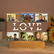 Custom Acrylic Lamp Personalized Photo Text Bedroom | OWNLUXE