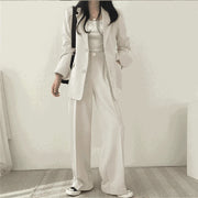 Tailored Office Pant Suit - Structured Business Set for Women