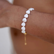 Mother-of-Pearl Heart Bracelet – Natural Shell | OWNLUXE