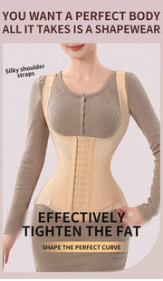 U-Shaped Waist Trainer Tank Top Shapewear with Steel Bones