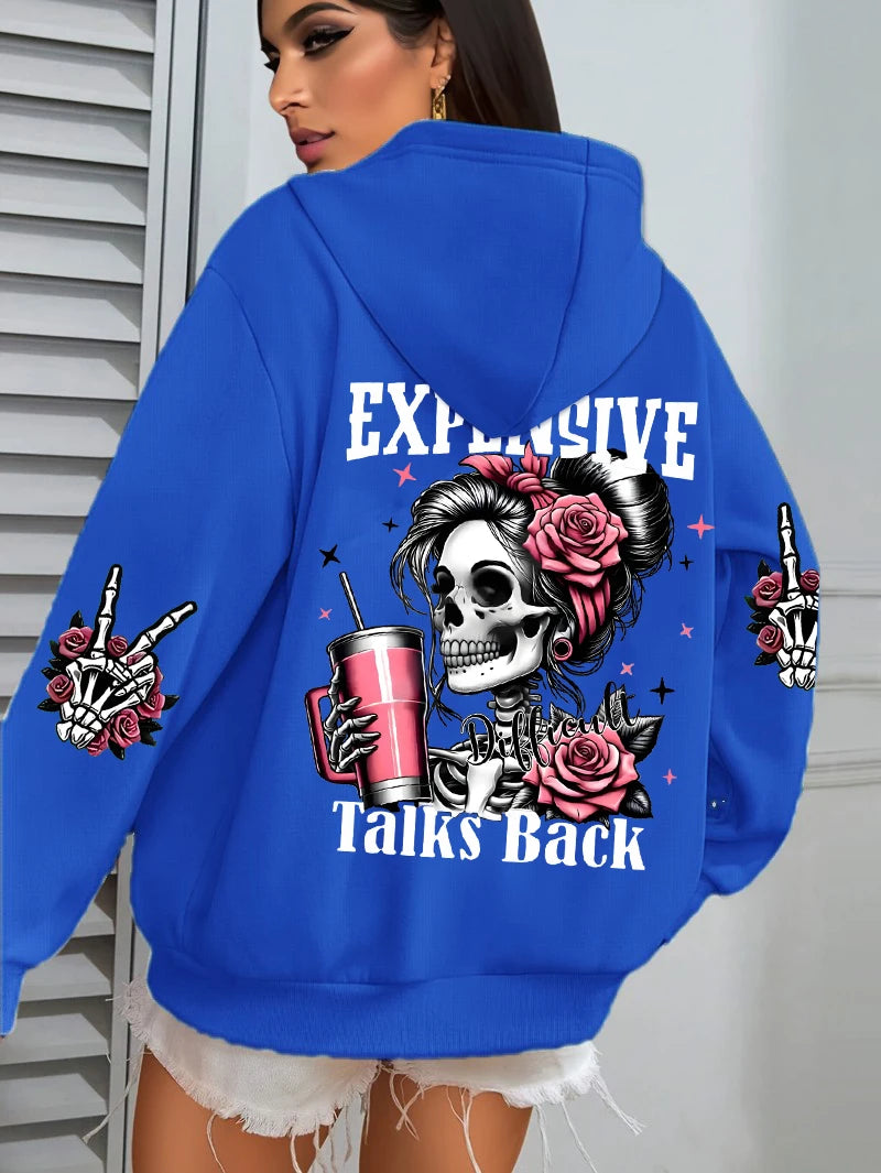 Women's Expensive Talks Hoodie | OWNLUXE