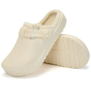 Women’s Winter Clogs Cotton-Lined Slip-On Garden Mules