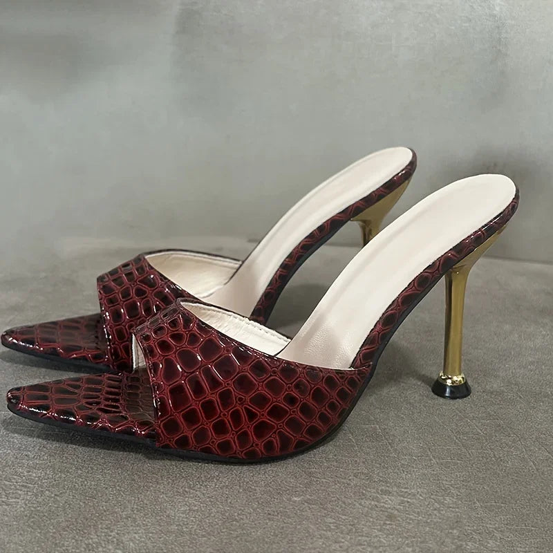 Stiletto High-Heel Peep-Toe High Heels | OWNLUXE