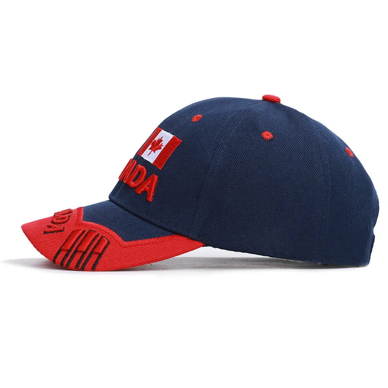 Canada Flag Embroidered Baseball Cap | OWNLUXE
