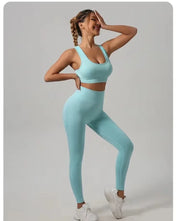 Seamless High-Waist Yoga Leggings - High-Stretch Fitness Pants