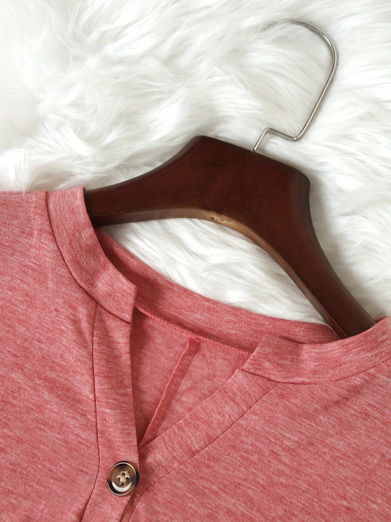 Short-Sleeve V-Neck Extended-Size Blouse | OWNLUXE