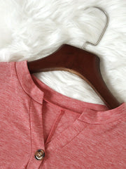 Short-Sleeve V-Neck Extended-Size Blouse | OWNLUXE