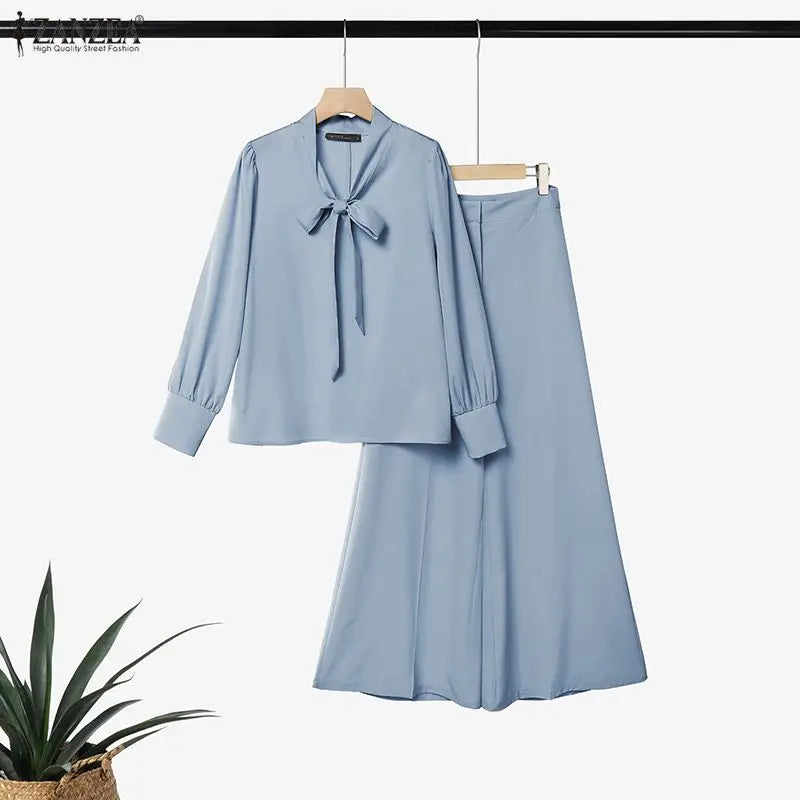 Women's Wide Leg Long-Sleeve Pants | OWNLUXE